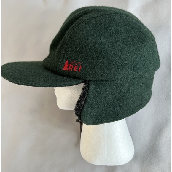 RARE Vintage REI Wool Billed‎ Trapper Hat Y2K - Picture 1 of 12